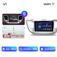 Lade das Bild in den Galerie-Viewer, Junsun V1pro Drahtlose CarPlay Android Auto Radio Für Hyundai IX35 Tucson 3 2015-2018 4G Auto Multimedia GPS 2din autoradio 
