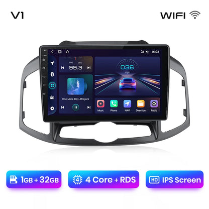 Junsun V1pro AI Voice - Radio para coche, reproductor multimedia Android Auto para Chevrolet Captiva 2011-2016, Carplay 4G, 2 DIN, GPS 