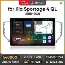 Load image into Gallery viewer, Junsun V3 Plus 2K Android 13 Wireless CarPlay Android Auto Car Intelligent Systems for Kia Sportage 4 QL 2018-2021 Autoradio
