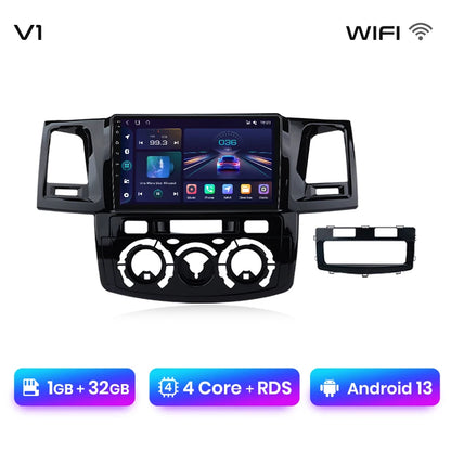 Radio Junsun V1 Plus para Toyota Fortuner, Hilux, Revo, Vigo (2007-2015), inalámbrica, CarPlay, Android Auto, 2 DIN, DVD. 