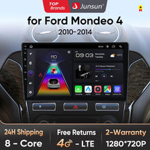 Junsun V1 AI Voice - Radio inalámbrica CarPlay Android para Ford Mondeo 4 mk4 2010-2013 2014, 4G, GPS, 2DIN 
