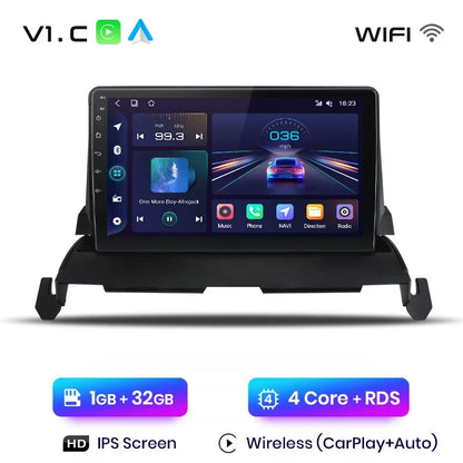 Radio Junsun CarPlay inalámbrica Android Auto para Dodge Journey 2009-2012 con sistema inteligente RDS, Bluetooth, WiFi, 2 DIN 