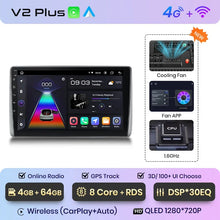 Lade das Bild in den Galerie-Viewer, Junsun Wireless CarPlay Android Autoradio für Nissan Sentra Almera 2000 2001-2006 Auto Intelligente Systeme RDS BT WiFi 2 Din 
