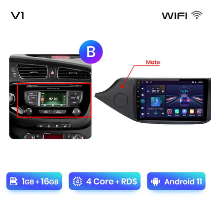 Junsun V1pro AI Voice 2 DIN Android Auto Radio para KIA CEED JD Cee'd 2012-2018 Carplay Car Multimedia GPS 2 DIN autorradio 