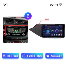 Load image into Gallery viewer, Junsun V1pro AI Voice 2 din Android Auto Radio For KIA CEED JD Cee&#39;d 2012-2018 Carplay Car Multimedia GPS 2din autoradio
