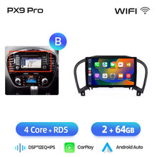 Cargar imagen en el visor de la galería, AWESAFE PX9 Car Radio Autoradio for Nissan Juke YF15 2010-2014  Wireless Carplay Screen Android Auto Stereo GPS Navi FM RDS BT
