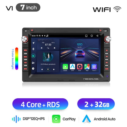 Junsun Wireless CarPlay Car Radio For VW Golf 4 Passat POLO Transport T5 Multivan Seat Jetta Android Multimedia