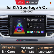 Junsun V1pro - Radio para coche con Android 10, reproductor multimedia con voz IA para Kia Sportage 4 QL (2018-2021), Carplay 4G, DSP, 2 DIN, GPS 