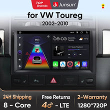 Junsun V1pro AI Voice 2 DIN Android Auto Radio para Volkswagen Touareg 2002-2010 Carplay 4G Car Multimedia GPS 2 DIN Autoradio 