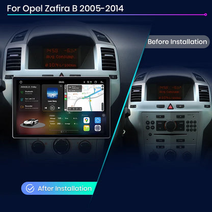 Junsun V3 Plus 2K Android 13 Wireless CarPlay Android Auto Car Intelligent Systems for Opel Zafira B Astra H 2005-2014 Autoradio