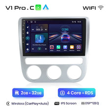 Load image into Gallery viewer, Junsun Wireless CarPlay Android Auto Radio For VOLKSWAGEN SCIROCCO 2009 2010-2014 Car Intelligent Systems RDS BT WiFi 2 din
