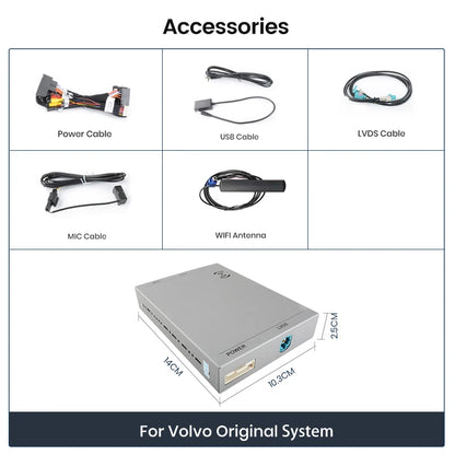 Junsun Wireless Carplay for Volvo, Android Auto, Airplay, Mirror Link, Car Accessories, Models For XC60, S60, V40, V60, XC90, S