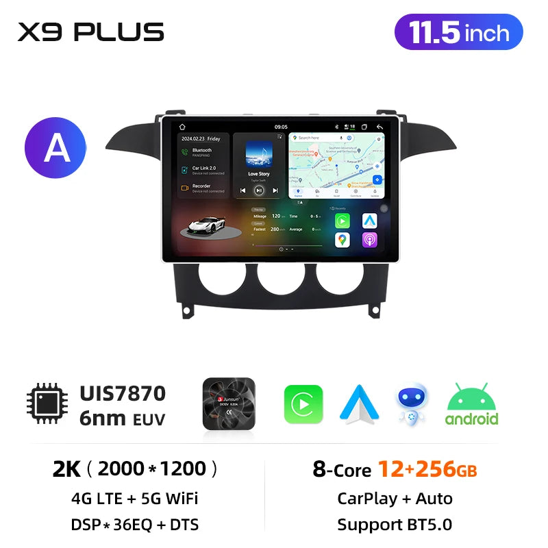 Junsun Wireless CarPlay Car Radio For Ford S-Max S max 2007 2008 2009-2015 Android Multimedia