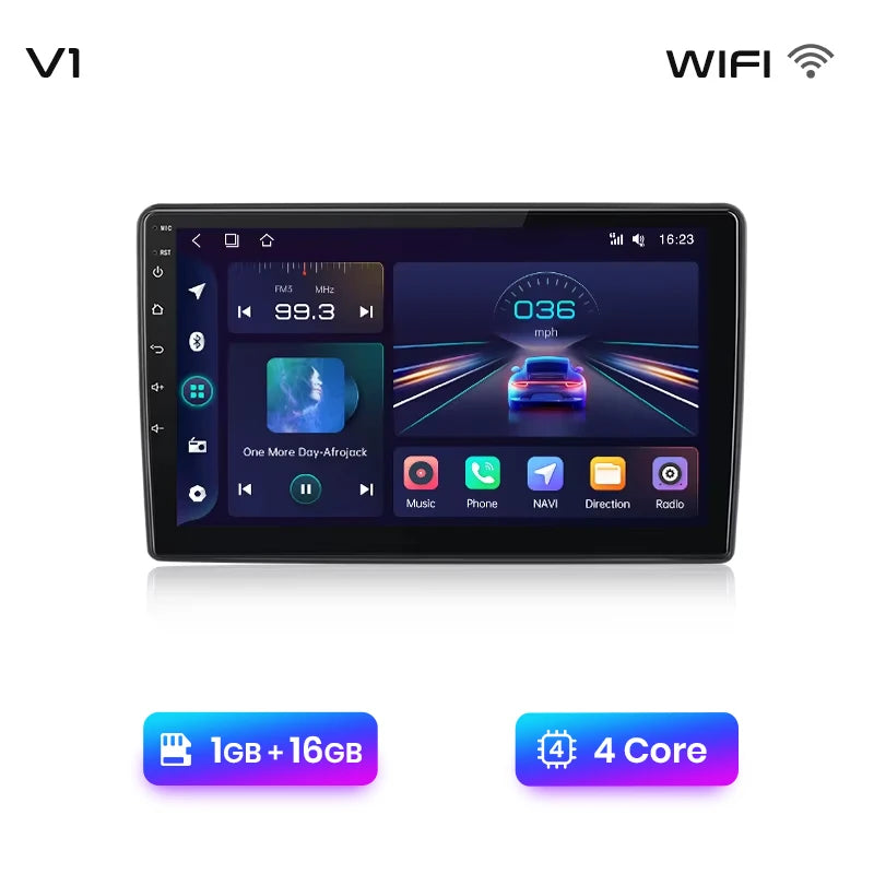 Junsun V1 Plus Autoradio für Citroen C2 C3 2001–2010, kabelloses CarPlay Android Auto, intelligente Autosysteme, keine 2 Din 2Din DVD 