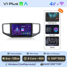 Lade das Bild in den Galerie-Viewer, Junsun Wireless CarPlay Android Autoradio für Volkswagen Amarok 2017 Auto Intelligente Systeme RDS BT WiFi 2 Din 
