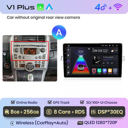 Junsun V1 AI Voice - Radio inalámbrica CarPlay Android para Toyota Verso R20 (2009-2018), 4G, GPS, 2DIN 