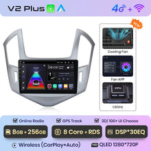 Load image into Gallery viewer, Junsun V1 AI Voice Wireless CarPlay Android Auto Radio For Chevrolet Cruze 2012-2015 4G Car Multimedia GPS 2din autoradio
