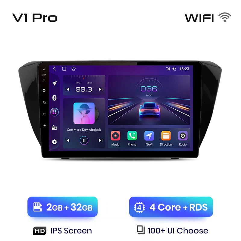 Junsun V1pro AI Voice Android Auto Radio for Skoda Superb 3 2015-2019 Carplay 4G Car Multimedia GPS 2din autoradio