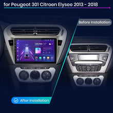 Radio Junsun V1 Plus para Peugeot 301 y Citroën Elysee (2013-2018), inalámbrica, CarPlay, Android Auto, 2 DIN, DVD. 