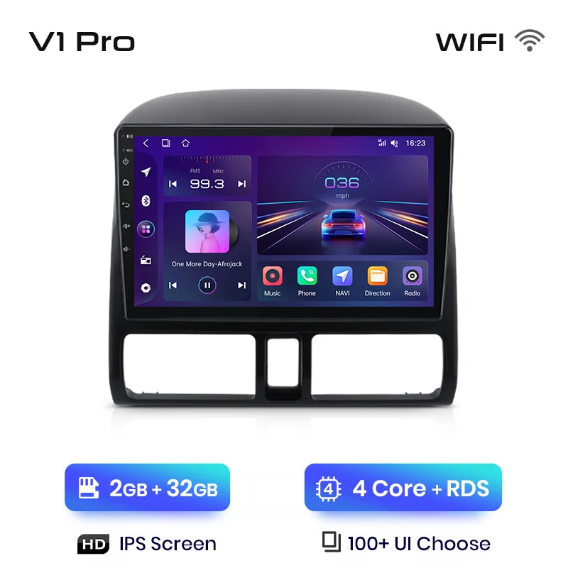 Junsun V1 pro AI Voice 2 din Android Auto Radio for Honda CR-V CRV 2 2001 - 2006 Car Radio Multimedia GPS Track Carplay 2din dvd