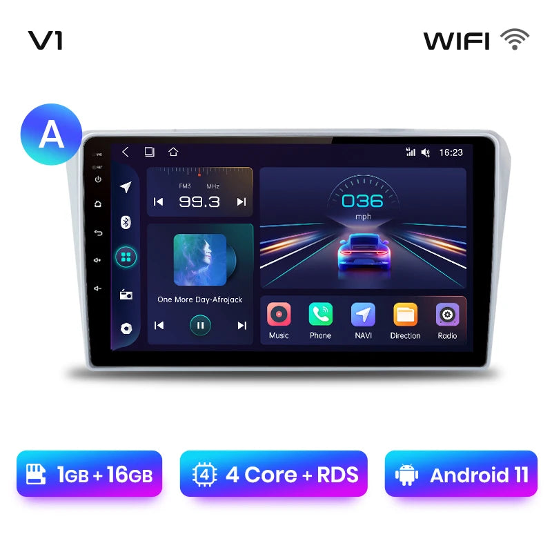 Junsun V1pro AI Voice 2 DIN Android Auto Radio para Toyota Avensis T25 2002-2008 Carplay Car Multimedia GPS 2 DIN autorradio 