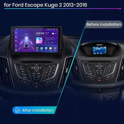 Junsun V1 pro 2 DIN Android Auto Radio para Ford Escape Kuga 2 C-MAX 2013-2016 Carplay 4G Car Multimedia GPS 2 DIN Autoradio 