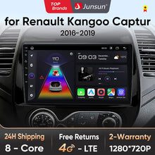 Junsun V1 AI Voice - Radio inalámbrica CarPlay Android para Renault Captur Kaptur 2016-2019, 4G, GPS, 2DIN 