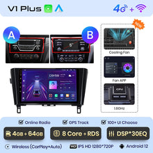 Load image into Gallery viewer, Junsun V1 Wireless CarPlay Android Auto Radio For Nissan Qashqai J11 X-Trail 3 T32 2013-2017 Car Multimedia GPS 2din autoradio
