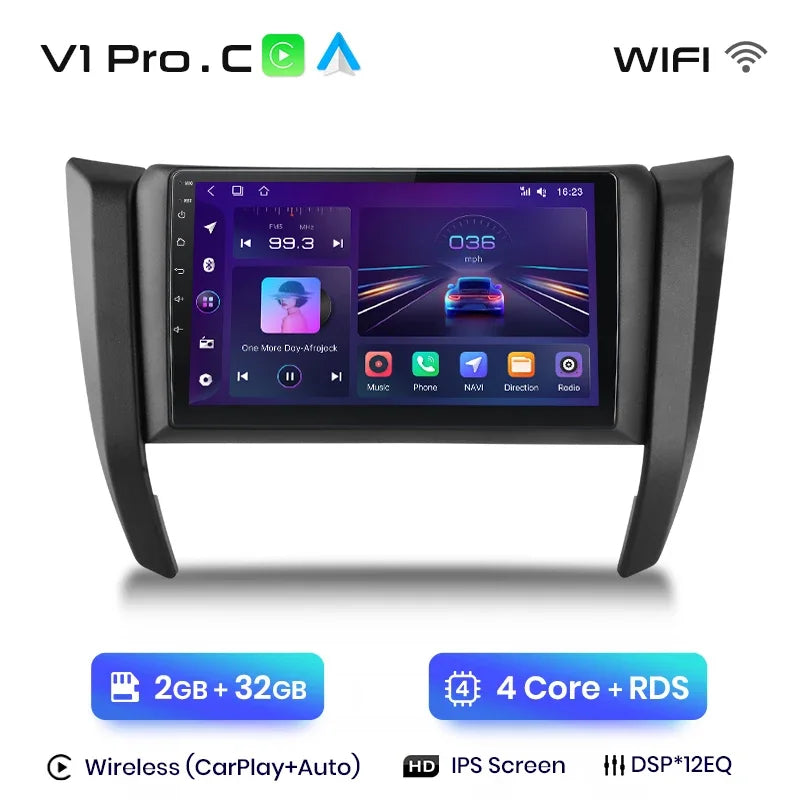 Junsun Wireless CarPlay Android Auto Radio For Nissan Navara Frontier NP300 4 D23 2014-2021 Car Intelligent Systems RDS BT WiFi