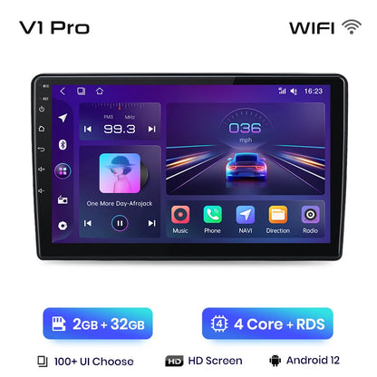 Junsun V1pro AI Voice 2 DIN Android Auto Radio para Fiat 500L 2012-2017 Carplay 4G Car Multimedia GPS 2 DIN Autoradio 