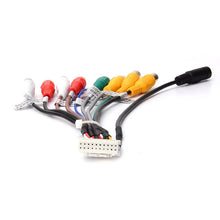 Cable adaptador de entrada auxiliar con salida RCA para radio estéreo de coche Junsun con micrófono, accesorios para coche 