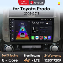 Load image into Gallery viewer, Junsun V1pro AI Voice Car Radio Android Auto Multimedia For Toyota Land Cruiser Prado 150 2009-2013 4G Carplay 2din autoradio

