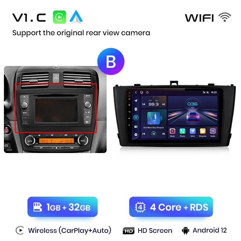 Junsun V1pro AI Voice 2 din Android Auto Radio For Toyota Avensis T27 2008-2015 Carplay 4G Car Multimedia GPS 2din autoradio
