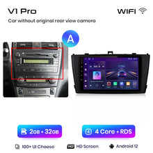 Load image into Gallery viewer, Junsun V1pro AI Voice 2 din Android Auto Radio For Toyota Avensis T27 2008-2015 Carplay 4G Car Multimedia GPS 2din autoradio
