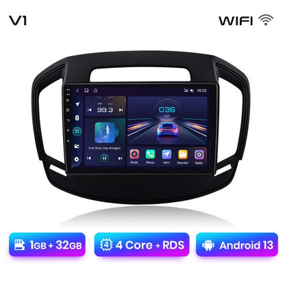 Radio Junsun V1 Plus para Opel Insignia 2013-2017 con CarPlay inalámbrico, Android Auto, sistema inteligente, 2 DIN, DVD. 