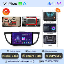 Load image into Gallery viewer, Junsun V1pro AI Voice 2 din Android Auto Radio For Honda CRV CR-V 2012-2016 Carplay Car Multimedia GPS 2din autoradio
