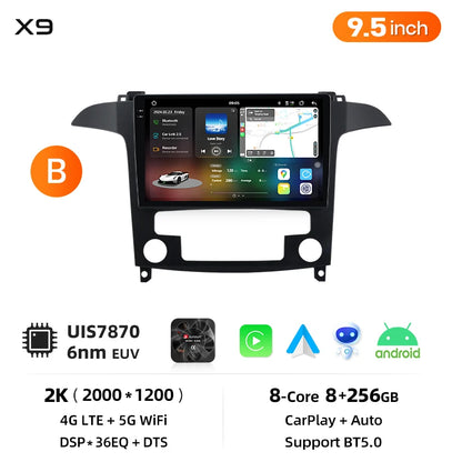 Junsun Wireless CarPlay Car Radio For Ford S-Max S max 2007 2008 2009-2015 Android Multimedia