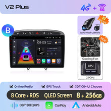 Cargar imagen en el visor de la galería, Junsun Android Wireless CarPlay Auto Car Radio For Peugeot 308 308SW 408 2012-2020 Car Intelligent Systems DSP SWC RDS GPS FM BT
