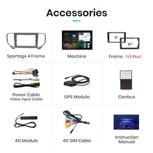 Load image into Gallery viewer, Junsun V3 Plus 2K Android 13 Wireless CarPlay Android Auto Car Intelligent Systems for Kia Sportage 4 QL 2018-2021 Autoradio
