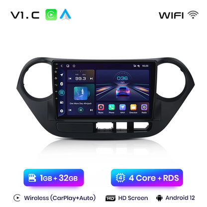 Junsun V1pro AI Voice 2 DIN Android Auto Radio para Hyundai Grand I10 2013-2016 Carplay 4G Car Multimedia GPS 2 DIN Autoradio 