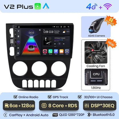 Radio Junsun V1 Plus para Mercedes Benz Clase M W163 ML (1998-2006), inalámbrica, CarPlay, Android Auto, 2 DIN, DVD. 