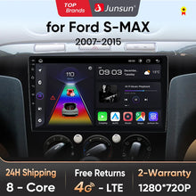 Load image into Gallery viewer, Junsun V1pro AI Voice 2 din Android Auto Radio For Ford S-Max S max 2007 - 2015 Carplay 4G Car Multimedia GPS 2din autoradio
