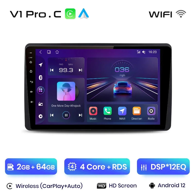 Junsun V1pro Android Auto Radio para protector antipolvo para Renault Dacia HM 2 2020 2021 Arkana 2019-2021 Carplay 4G coche Multimedia GPS autorradio 