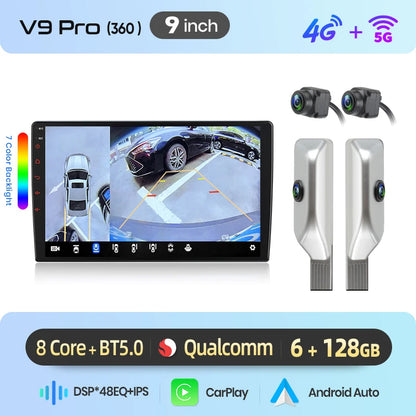 Junsun Wireless CarPlay Car Radio For Peugeot Partner 1 2010-2023 Partner Origin 1 2008-2011 Android Multimedia