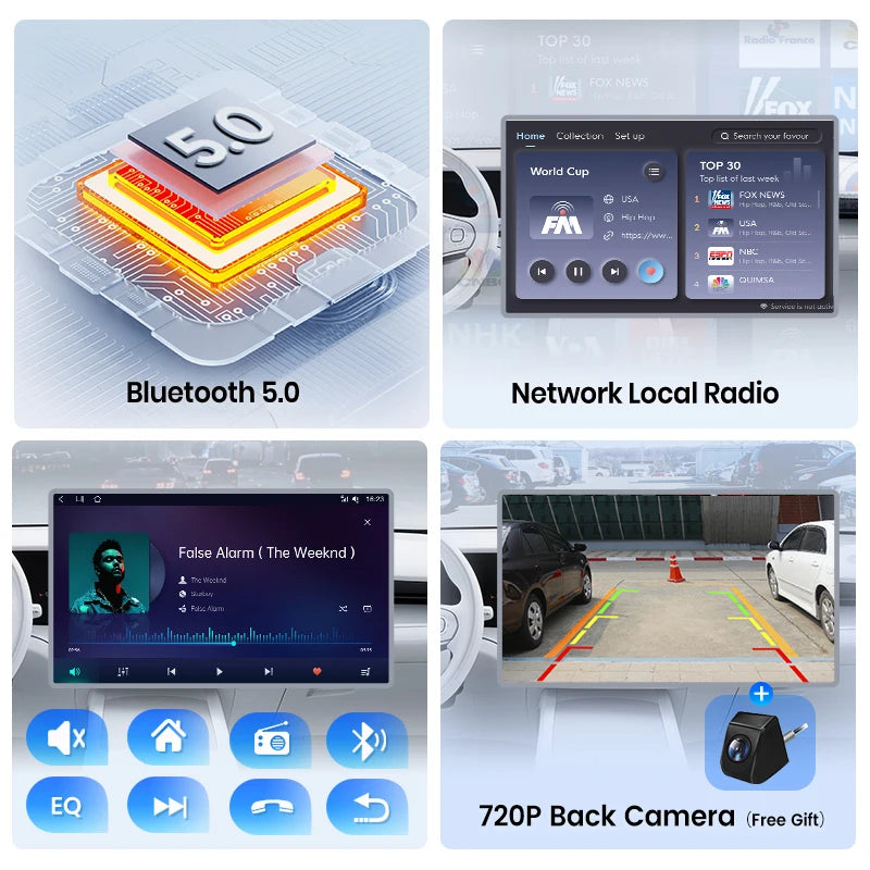 Junsun Wireless CarPlay Car Radio for Lancia Ypsilon 2012 2013 2014-2020 Android Multimedia