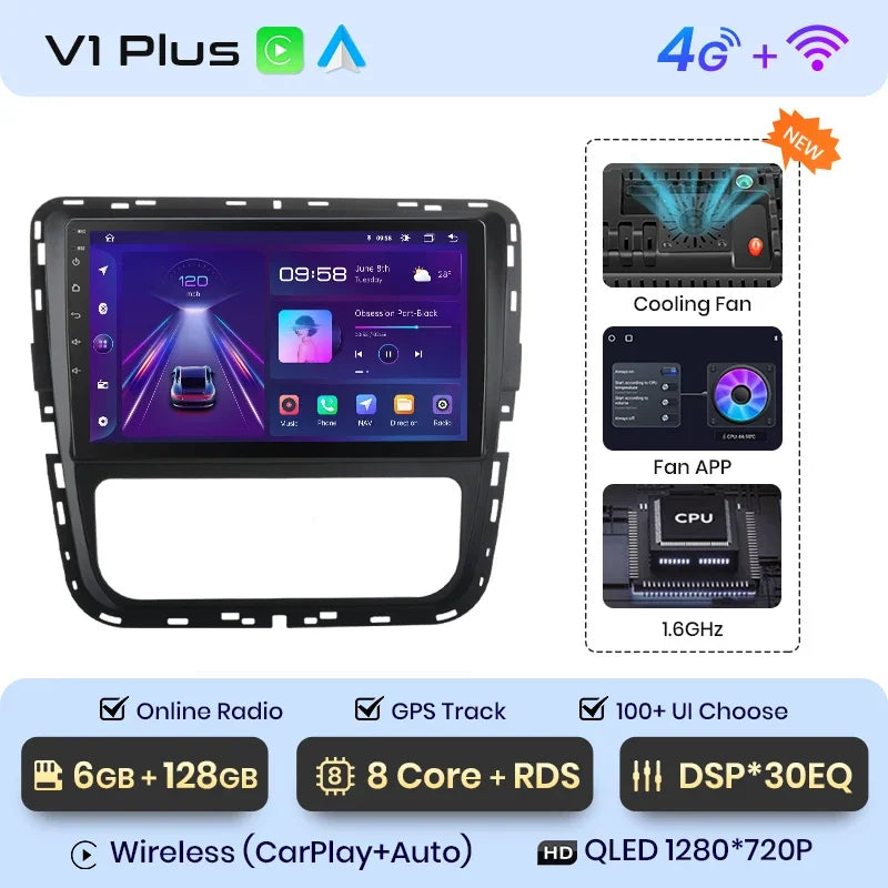 Junsun Wireless CarPlay Android Auto Radio For VOLKSWAGEN PASSAT 2012 2013 2014 2015 Car Intelligent Systems RDS BT WiFi 2 din