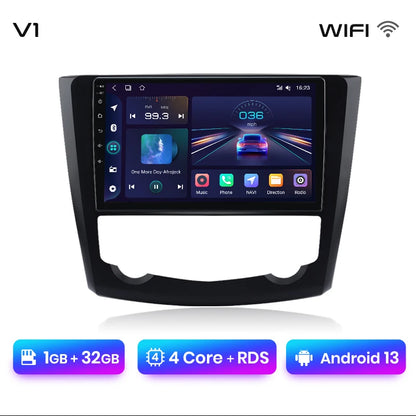 Radio Junsun V1 Plus para Renault Kadjar 2015-2019 con CarPlay inalámbrico, Android Auto, sistema inteligente, 2 DIN, DVD. 