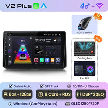 Lade das Bild in den Galerie-Viewer, Junsun Wireless CarPlay Android Autoradio für Toyota Corolla 2018 - 2021 Auto Intelligente Systeme RDS BT WiFi 2 Din 
