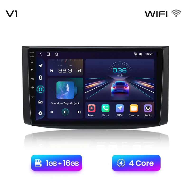 Radio Junsun V1 Plus para Chevrolet Aveo 2006-2012 con CarPlay inalámbrico, Android Auto, sistema inteligente, 2 DIN, DVD, 2 DIN. 
