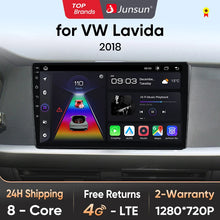 Cargar imagen en el visor de la galería, Junsun Wireless CarPlay Android Auto Radio For VOLKSWAGEN LAVIDA PLU 2018 Car Intelligent Systems RDS BT WiFi 2 din
